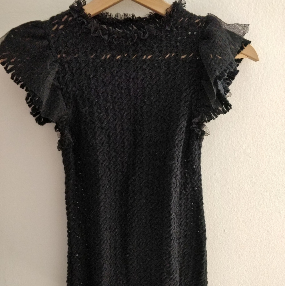 Black sheer top